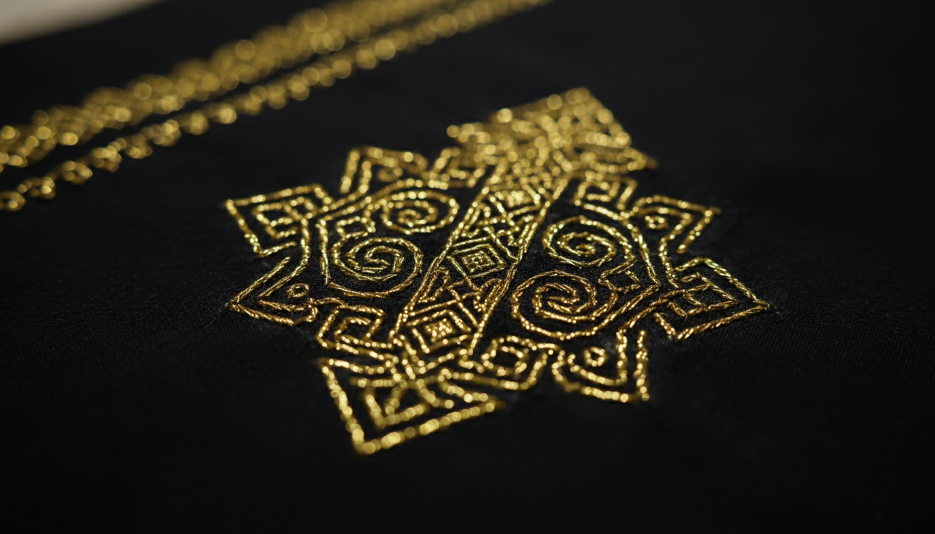 A length of handwoven Songket Terengganu